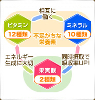 不足がちな栄養素を補って、疲れにくいカラダへ